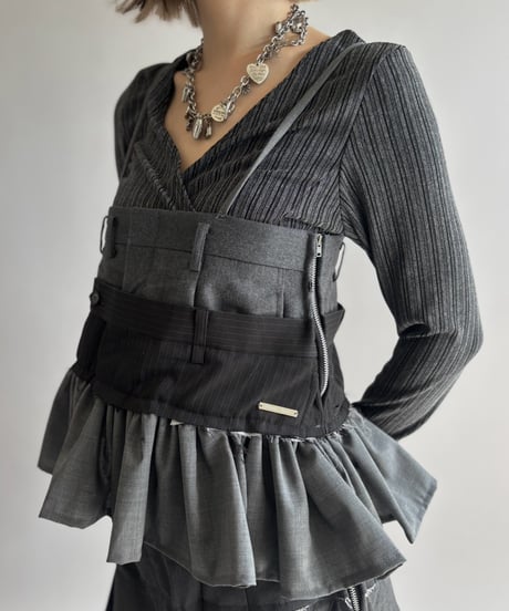 【Chinatsu Aoyama】 Suit Bustier /  2601022-040