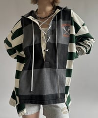 【RE;CIRCLE】 RE Lace-Up Rugger Shirt  /261026-010