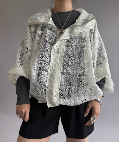 【RE;CIRCLE】RE Lace Hooded Jacket / 260914-006