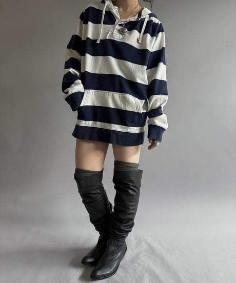 【USED】 Polo by Ralph Lauren Hooded Rugger Shirt / 260905-001