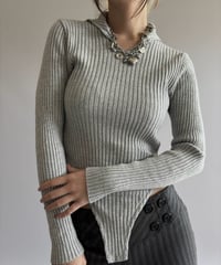 【RE;CIRCLE】 RE Rib Knit Leotard Top /261001-019