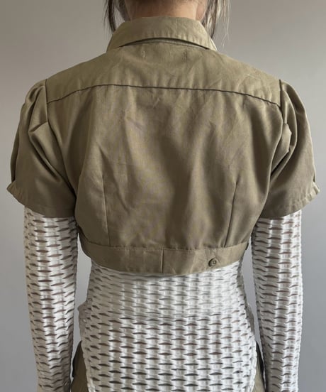 【Chinatsu Aoyama】 RE Makers Shirt Khaki / 260813-022