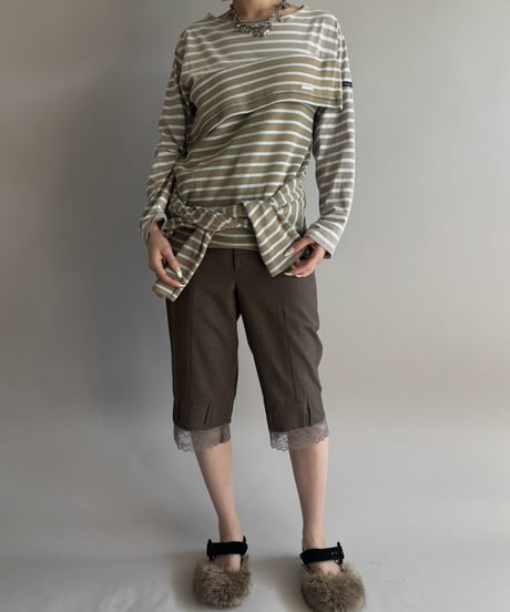 【Chinatsu Aoyama】 Patchwork Border Top  /  2601022-031