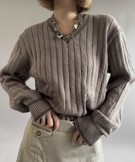 【USED】 V-Neck Knit / 261031-020