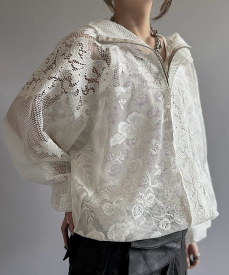 【RE;CIRCLE】RE Lace Hooded Jacket / 260824-014
