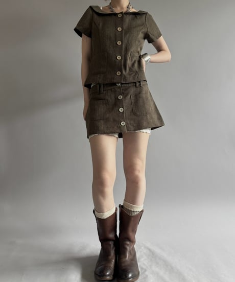 【USED】 Set Up S/S Jacket & Skirt/ 260815-012
