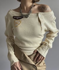 【RE;CIRCLE】 RE Under Wear Boat Neck Shirt  / 261015-021