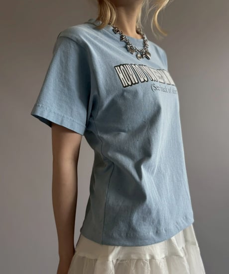 【USED】 HOW DO YOU KEEP AN IDIOT BUSY? T-Shirt/ 260711-010