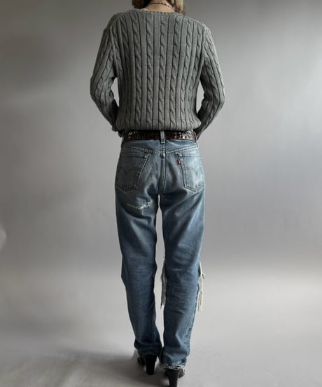 【USED】 80's Levi's Crash Selvage Denim Pants / 261017-025