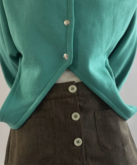 【RE;CIRCLE】 RE Deformed Sweat Cardigan / 261008-011