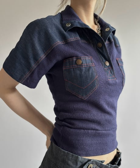 【USED】 70's Neiman Marcus Switching Knit / 260926-016