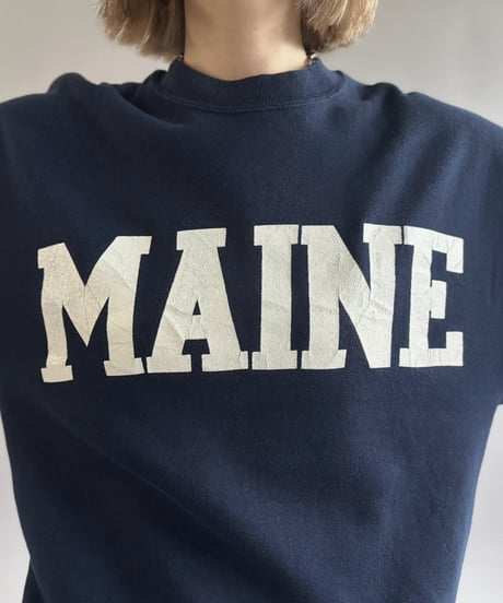 【USED】 Made in USA 90's Jerzees MAINE Sweat  / 261031-029