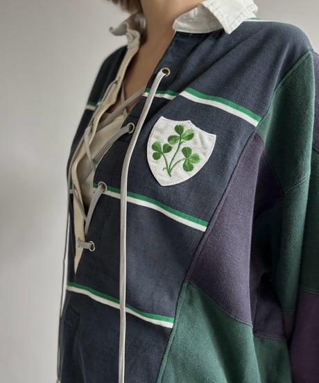 【RE;CIRCLE】 RE Lace-Up Rugger Shirt  /261015-007