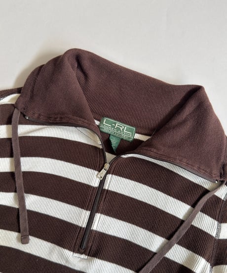 【USED】 Lauren Active Design Border Thermal Top / 260905-012