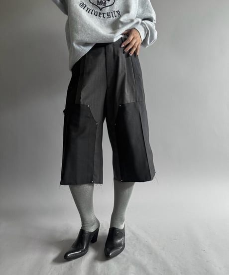 【Chinatsu Aoyama】 Re Suit Double Knee Shorts / 260921-005