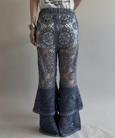 【RE;CIRCLE】  RE  Crochet Tiered Pants/ 260810-039