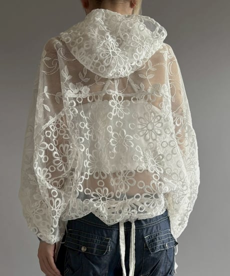 【RE;CIRCLE】RE Crochet  Hooded Blouson / 260709-014
