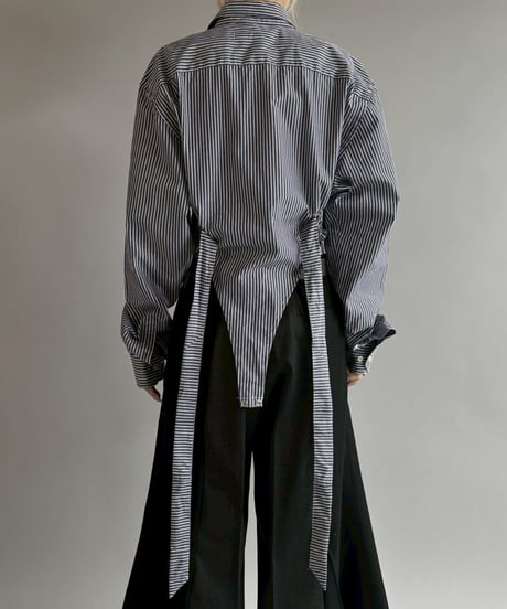 【RE;CIRCLE】RE Leotard Stripe Shirt / 260713-003