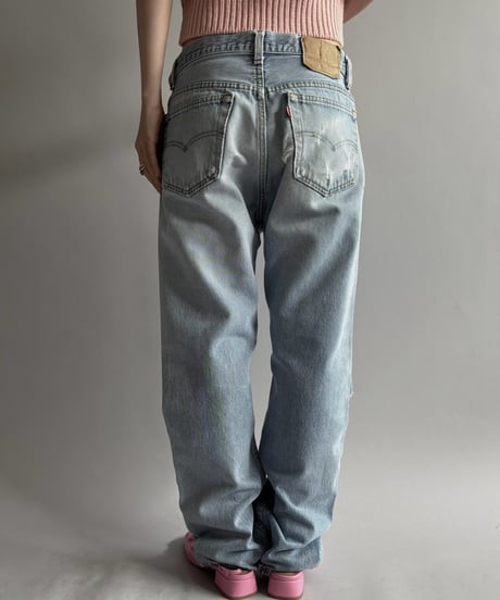 【USED】 Made In U.S.A Levi's Damage Denim Pants / 260926-025