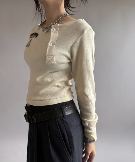 【RE;CIRCLE】 RE Under Wear Boat Neck Shirt  / 261019-005