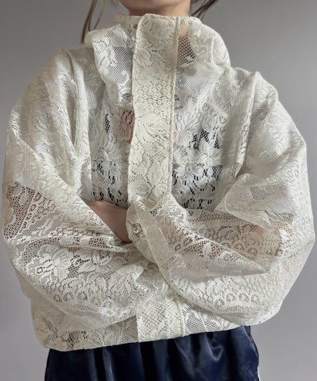 【RE;CIRCLE】RE Lace Hooded Jacket / 260824-008
