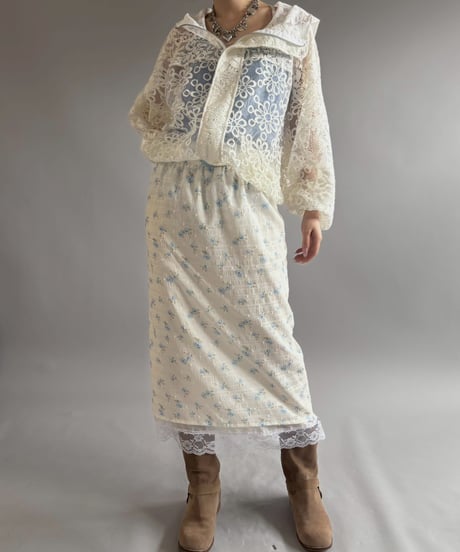 【RE;CIRCLE】RE Crochet  Hooded Blouson / 260709-013