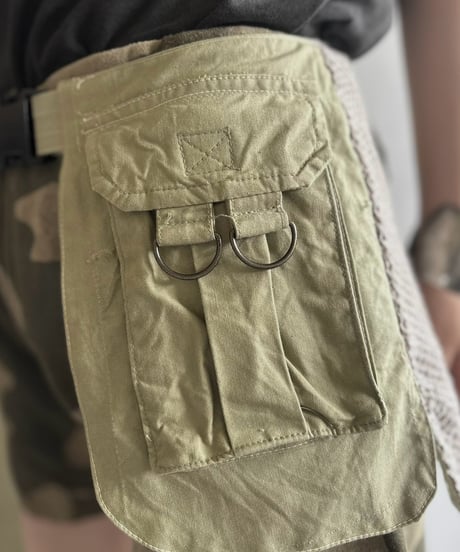 【RE;CIRCLE】  RE Fishing Vest Belt Bag / 260810-012