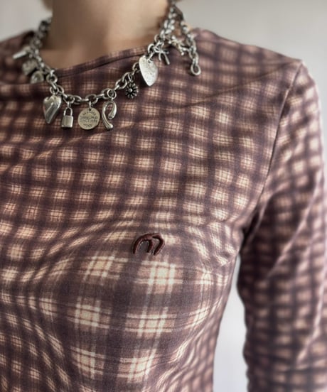 【USED】 Plaid Print L/S Top / 261024-004