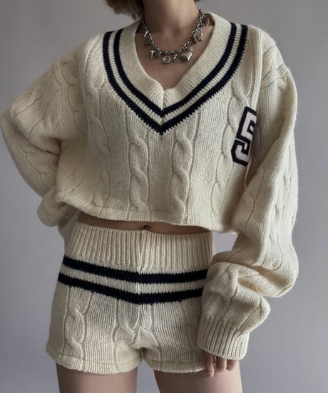 【RE;CIRCLE】 RE Tilden Knit Set-up  /261019-030