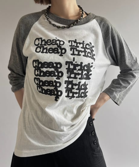 【USED】 80's Cheap Trick Raglan Tee / 201003-007
