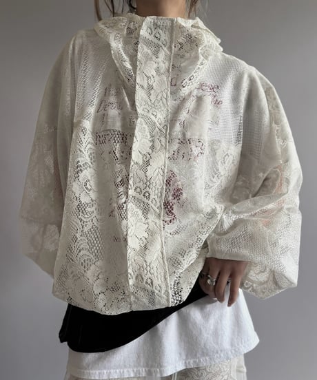 【RE;CIRCLE】RE Lace Hooded Jacket / 260824-001