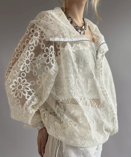 【RE;CIRCLE】RE Crochet  Hooded Blouson / 260709-016