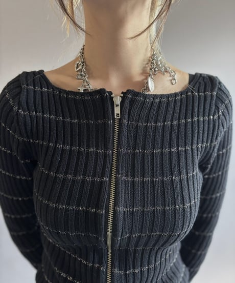 【RE;CIRCLE】 RE Zip-up Knit /261001-025