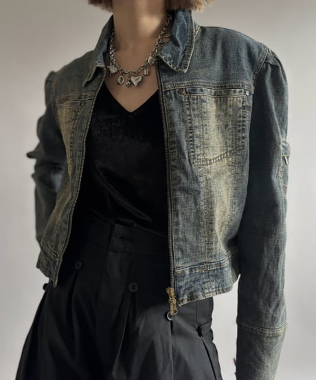 【USED】 Zip-Up Denim Jacket   / 261010-021