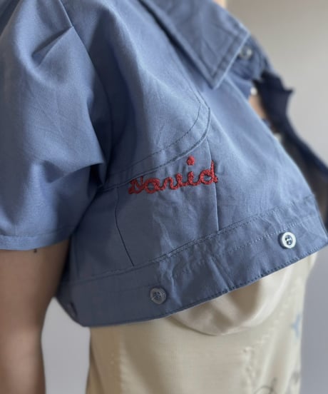 【Chinatsu Aoyama】 RE Makers Shirt Blue / 260813-033