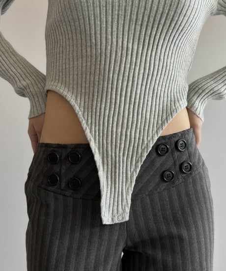 【RE;CIRCLE】 RE Rib Knit Leotard Top /261001-019