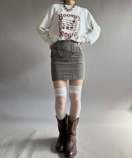 【USED】 80's Hanes Note Print Sweat / 261024-001