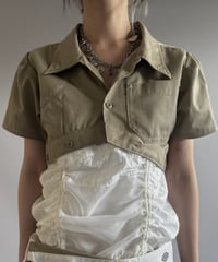 【Chinatsu Aoyama】 RE Makers Shirt Khaki / 260813-017