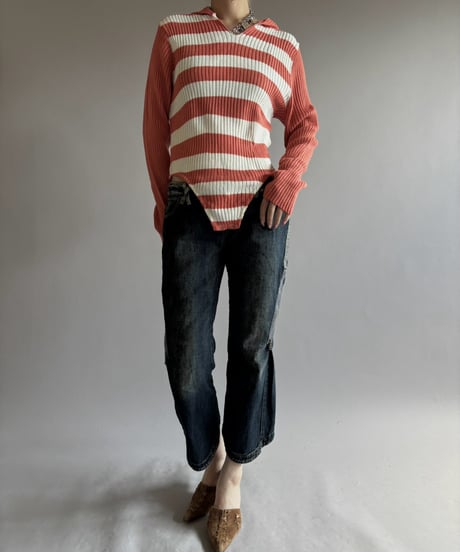 【RE;CIRCLE】 RE Rib Knit Leotard Top /261001-017