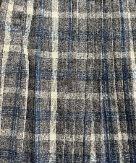 【USED】 Check Pattern Pleats Skirt / 261031-014