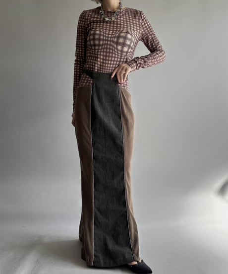 【USED】 Dead Stock DAWANG Design Skirt /261024-003