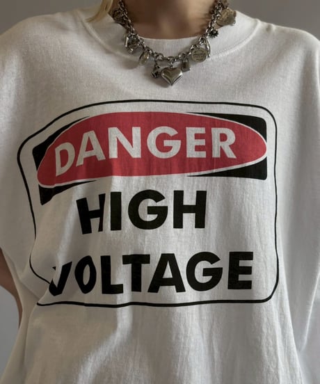 【USED】 DANGER HIGH VOLTAGE T-Shirt/ 260711-001