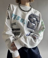 【RE;CIRCLE】 RE Mash up Products Handwritten Sweat Top  /261026-003