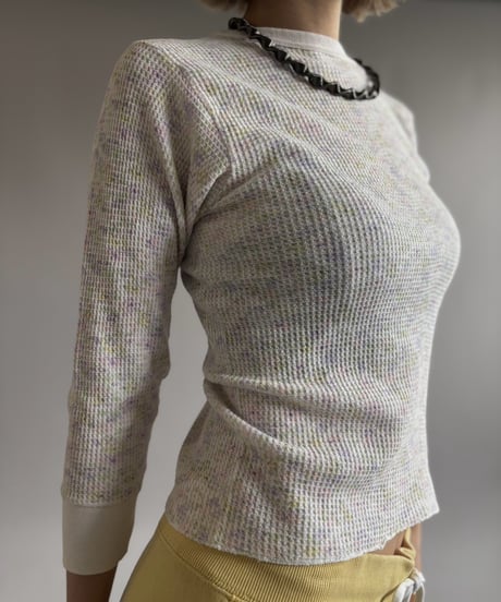 【USED】 Flower Pattern Thermal Top / 261026-006