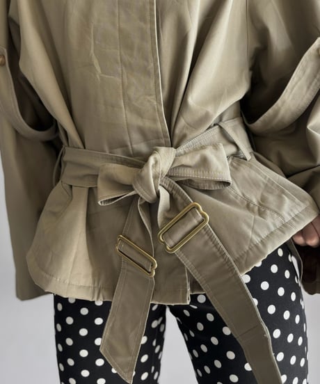 【RE;CIRCLE】 RE Trench Short Coat  / 261019-024