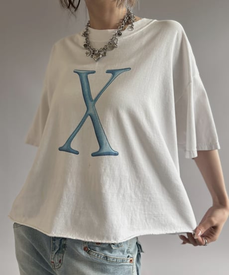 【USED】 Hanes APPLE X Cutoff T-Shirt / 260725-029