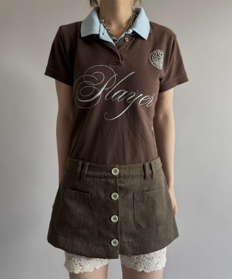 【Chinatsu Aoyama】 RE Player Polo Shirt / 260827-042