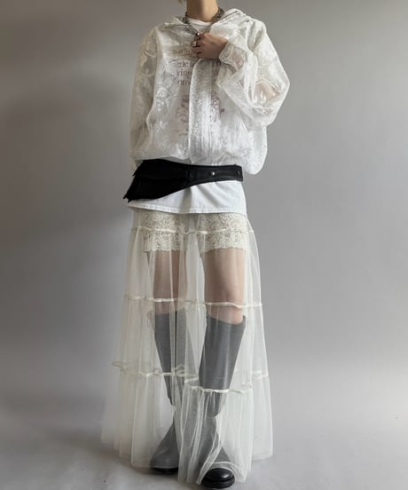 【RE;CIRCLE】RE Lace Hooded Jacket / 260824-002