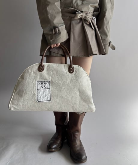 【RE;CIRCLE】 RE French Bedcover Boston Bag Plain  /261015-039