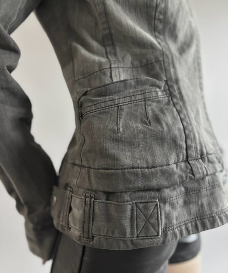 【USED】 00's DKNY JEANS Double Biker Jacket  / 261003-027